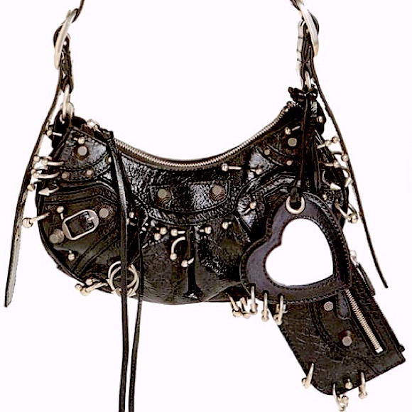 BALENCIAGA💥RARE💥Extra Small Le Cagole Piercing Leather Shoulder Bag - Picture 1 of 16